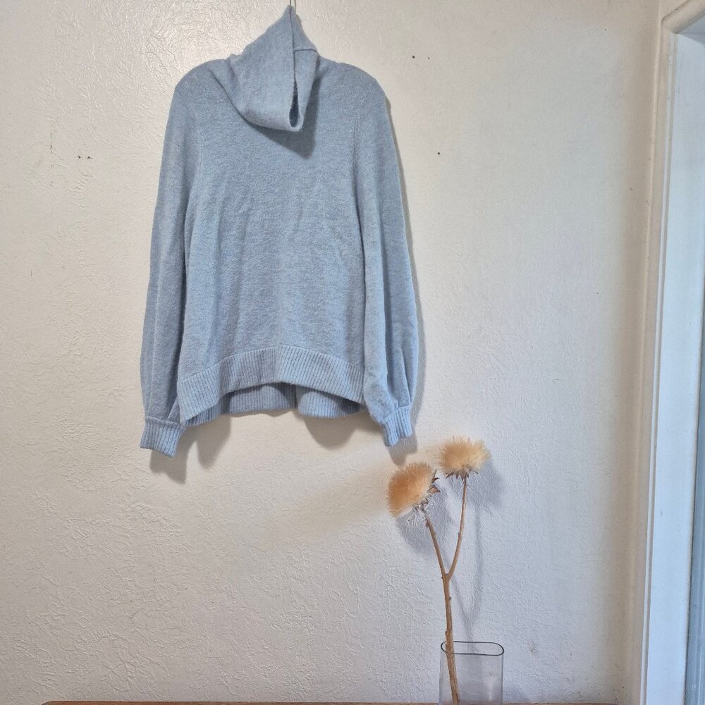 The Group by Babaton Light Blue Adichie Alpaca Blend Oversized TurtleneckSweater